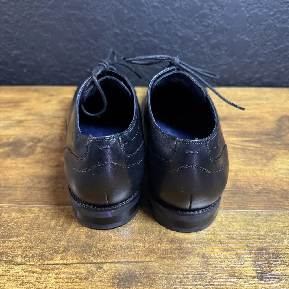 Cole Haan Grand 360 C30582 Black Leather Plain Toe Derby Shoes Mens 10M